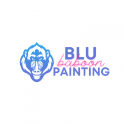 Blu Baboon Painting