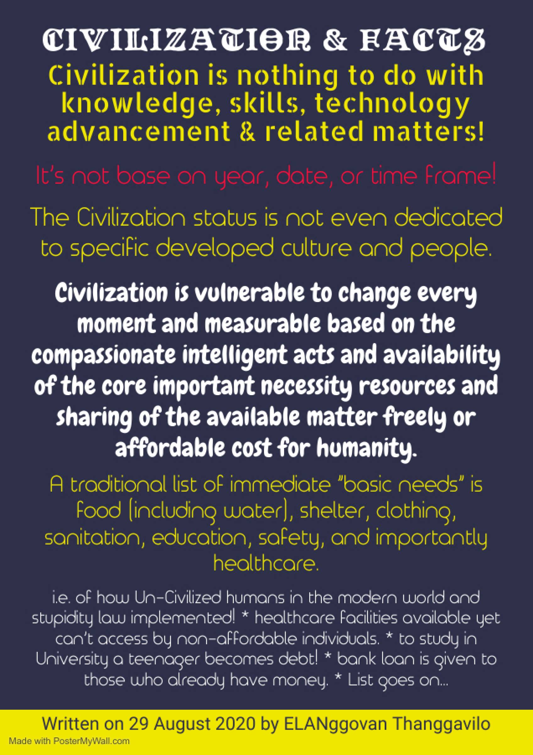 Civilization & Facts