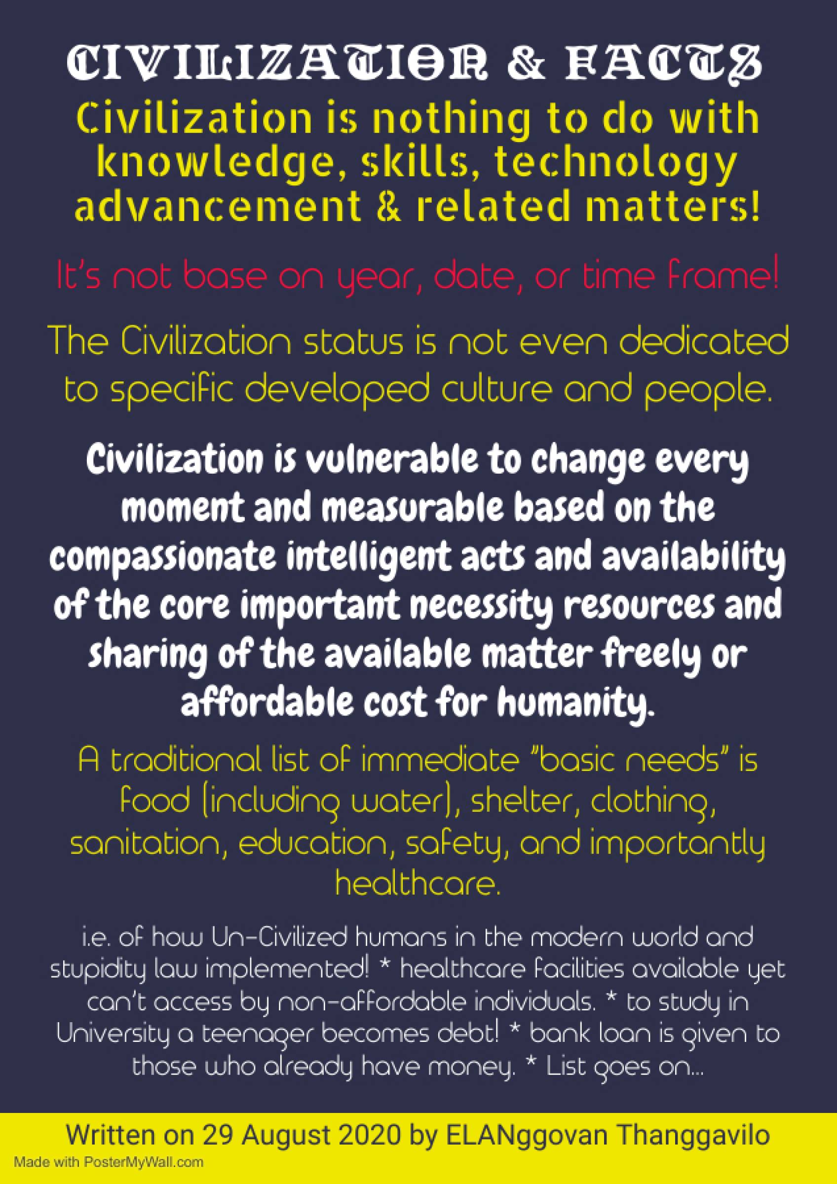 Civilization & Facts